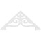 Ekena Millwork Pitch Finley Architectural Grade PVC Gable Pediment, 60"W x 27 1/2"H x 1"P (11/12) GPP060X028X100FIN - alternate 5